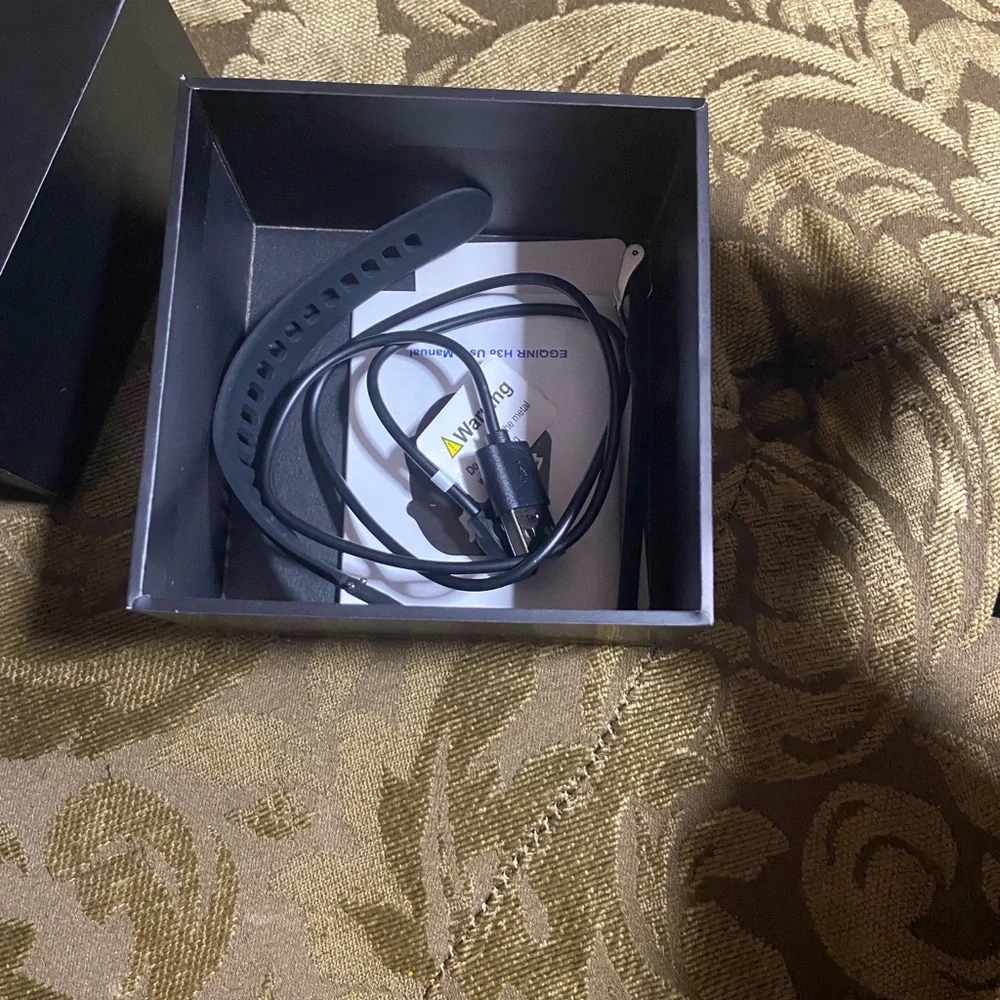 Black Smartwatch with Fitness Tracker